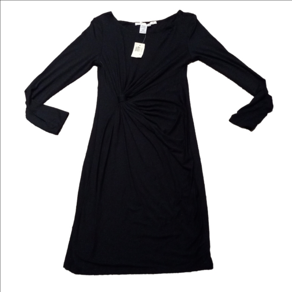 NWT MAX STUDIO black slimming black stretch dress, size medium, $128.00